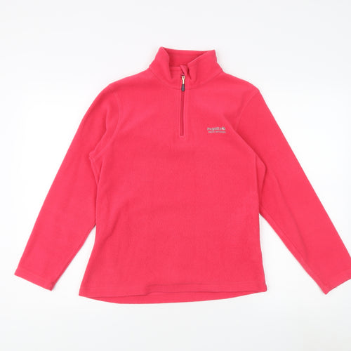 Regatta Women's Pink 1/4 Zip Fleece Sweatshirt Size 8