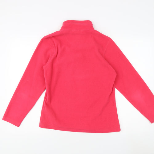 Regatta Women's Pink 1/4 Zip Fleece Sweatshirt Size 8