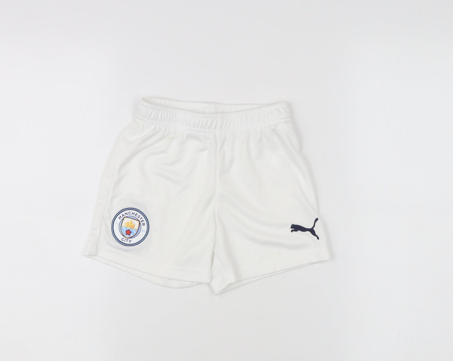 Puma Boys White Athletic Shorts 3-4Y Football