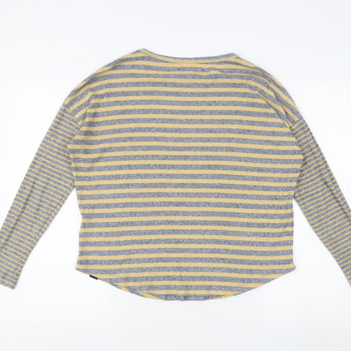 Superdry Women's Multicoloured Striped Jersey Top - Size 8