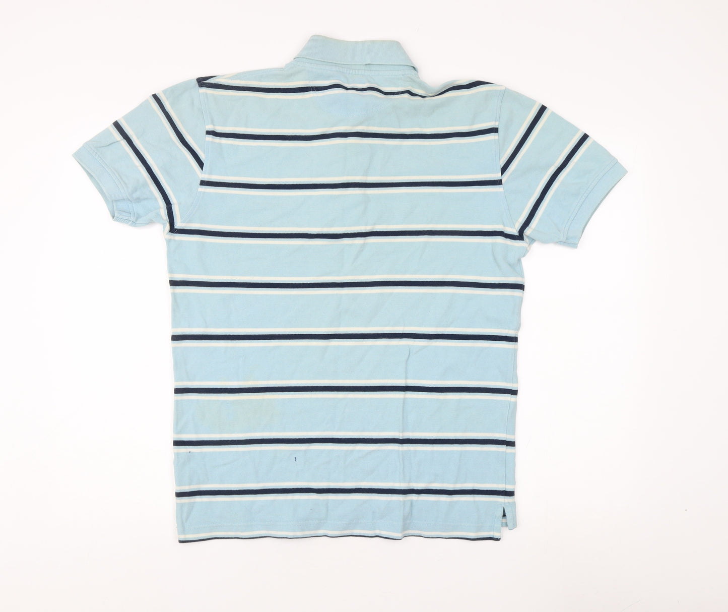Pierre Cardin Men's Blue Striped Polo Shirt M