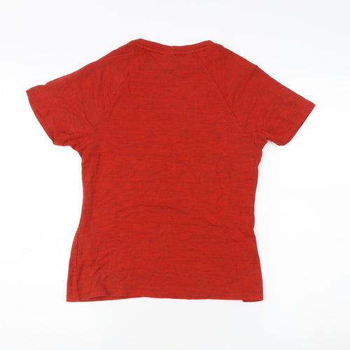 MP Men's Red T-Shirt, Size S, Basic Short Sleeve Activewear
