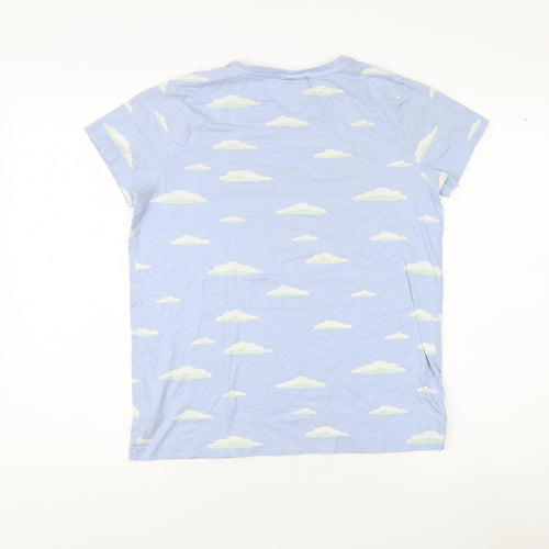 The Simpsons Blue T-Shirt Teens M Short Sleeve Crew Neck