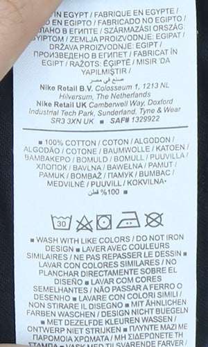 Nike Men’s Black Cotton Logo T-Shirt Size M