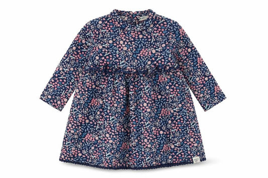 Front view of Mantaray girls’ multicoloured floral dress 12-18 months