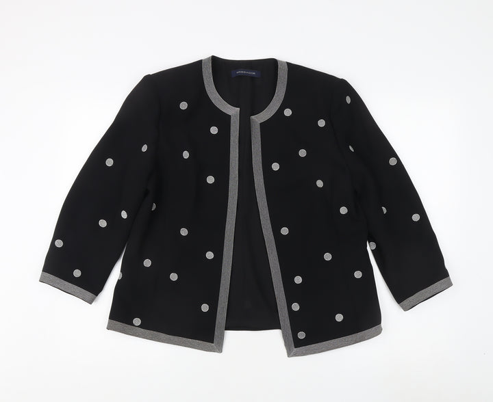 Windsmoor Women's Black Polka Dot Formal Jacket Size 10