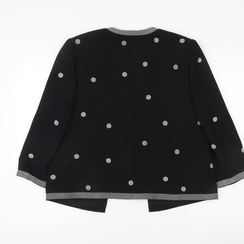 Windsmoor Women's Black Polka Dot Formal Jacket Size 10