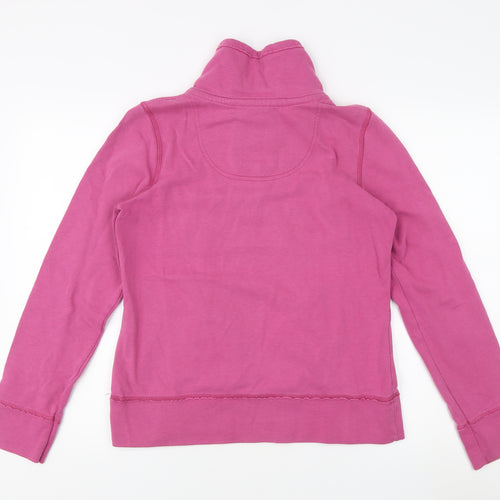 Maharaja Women's Pink Henley Sweatshirt, Size 12, 1/4 Zip