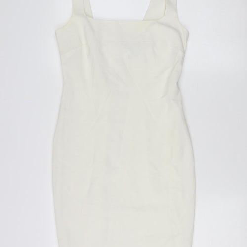Moda International Women’s Ivory Sheath Dress, Size 6