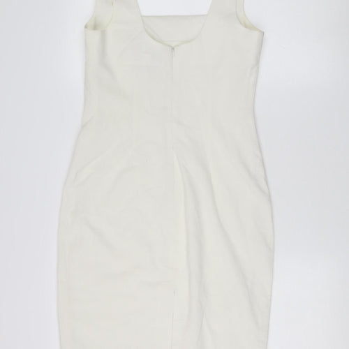 Moda International Women’s Ivory Sheath Dress, Size 6