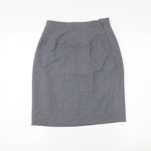 Katy Baker Women's Grey Pencil Skirt Size 10