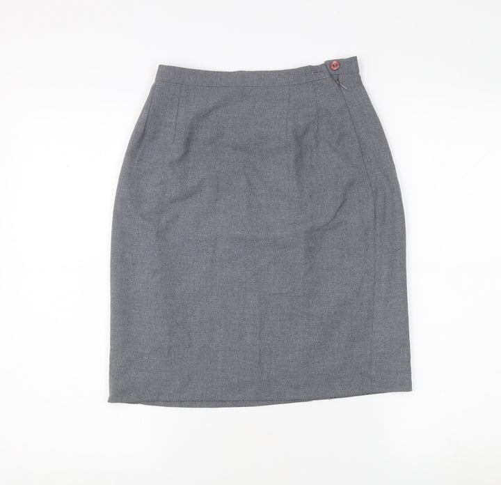 Katy Baker Women's Grey Pencil Skirt Size 10