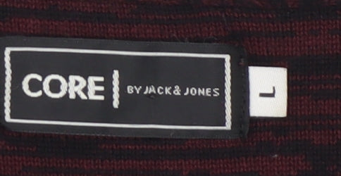 Jack & Jones Men's Red Pullover Jumper, Size L
