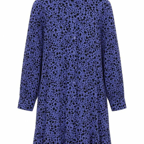Marks and Spencer Women's Blue Animal Print Shirt Dress