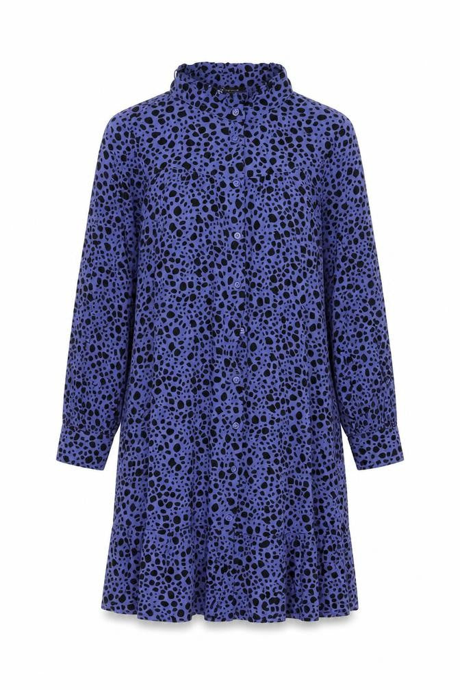 Marks and Spencer Women's Blue Animal Print Shirt Dress