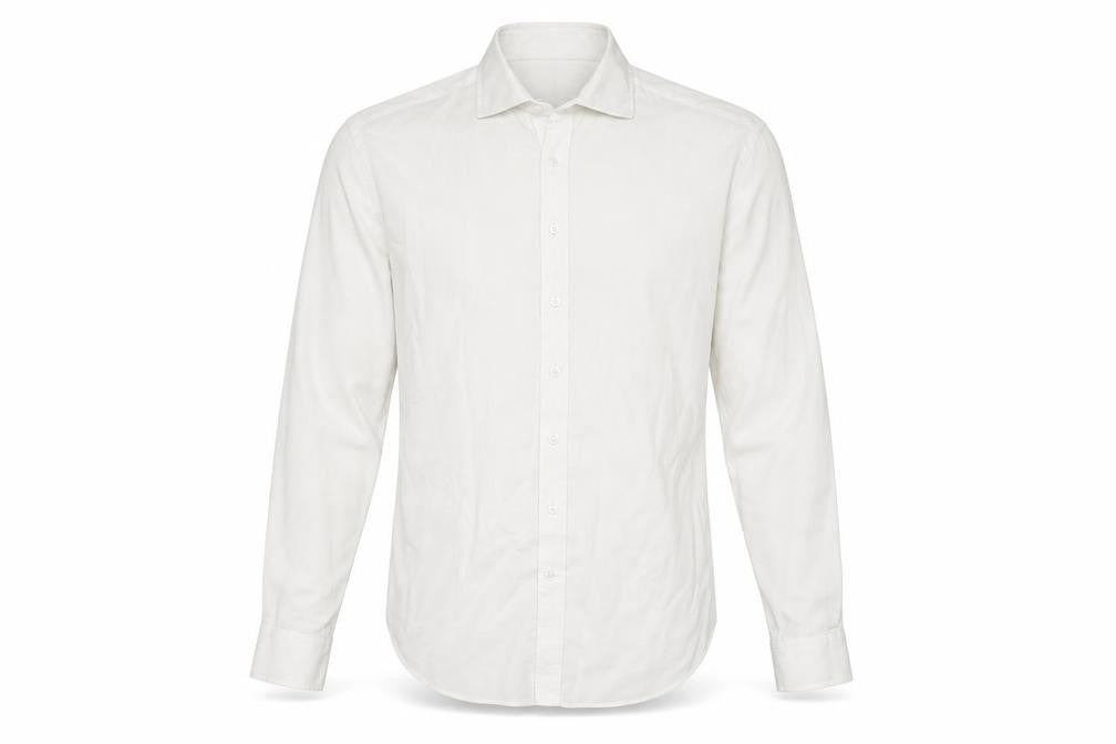 Van Heusen Men's White Dress Shirt, Size 40, Classic Fit