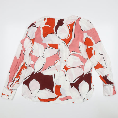 Reiss Women's Multicoloured Floral Blouse Size 12