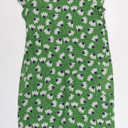 Seasalt Cornwall Women's Green Floral Dress Size 14