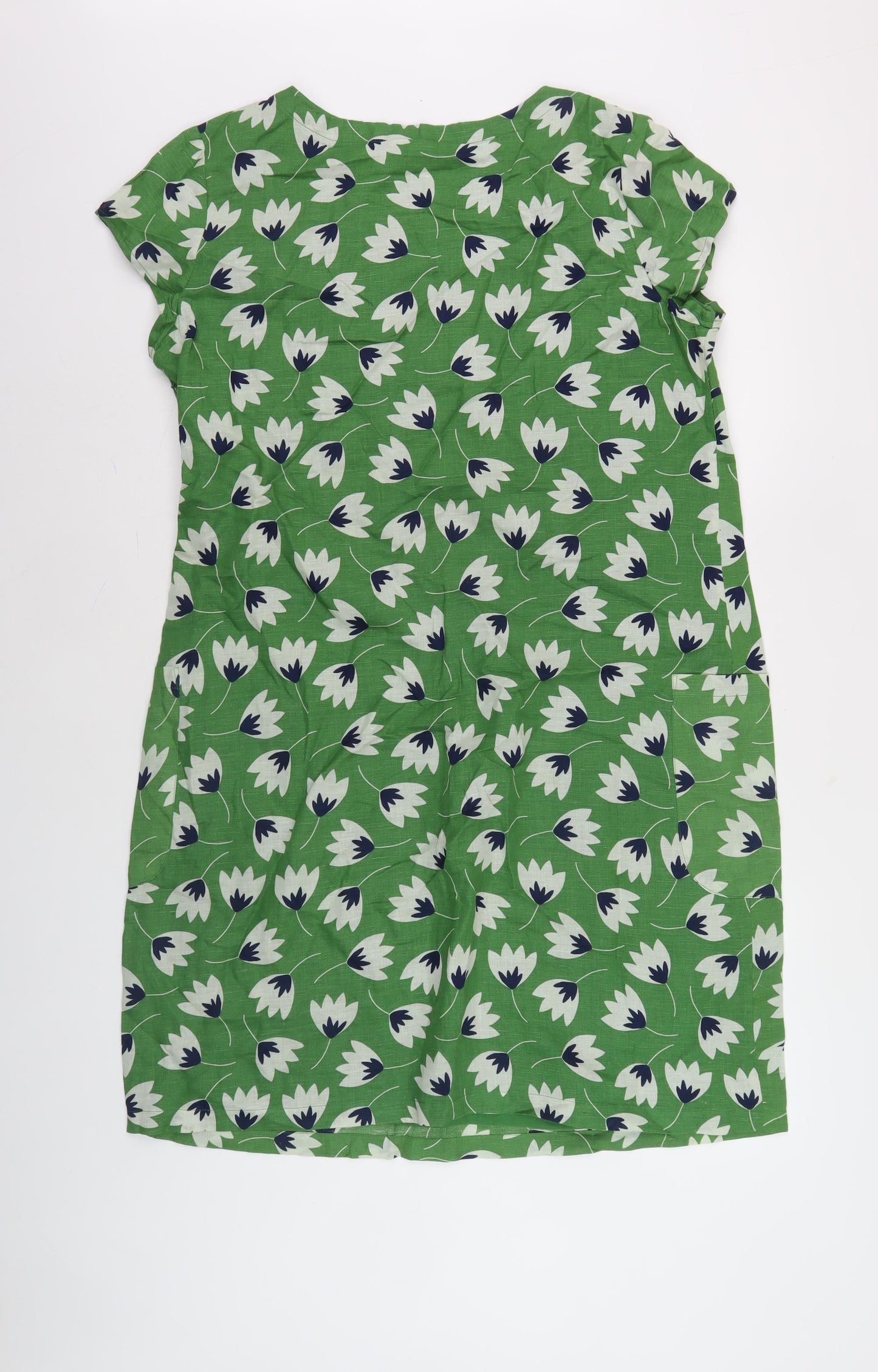Seasalt Cornwall Women's Green Floral Dress Size 14