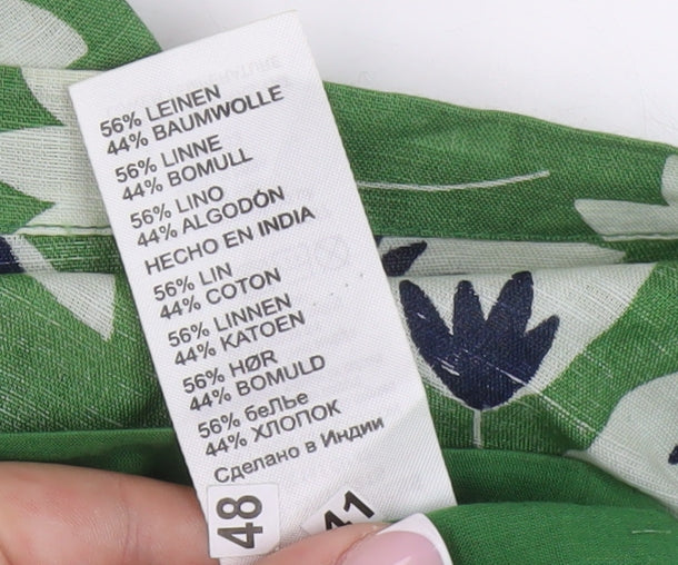 Seasalt Cornwall Women's Green Floral Dress Size 14