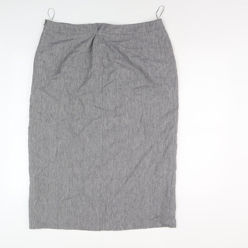 Jaeger Women's Grey Pencil Skirt Size 18 - Business Wear