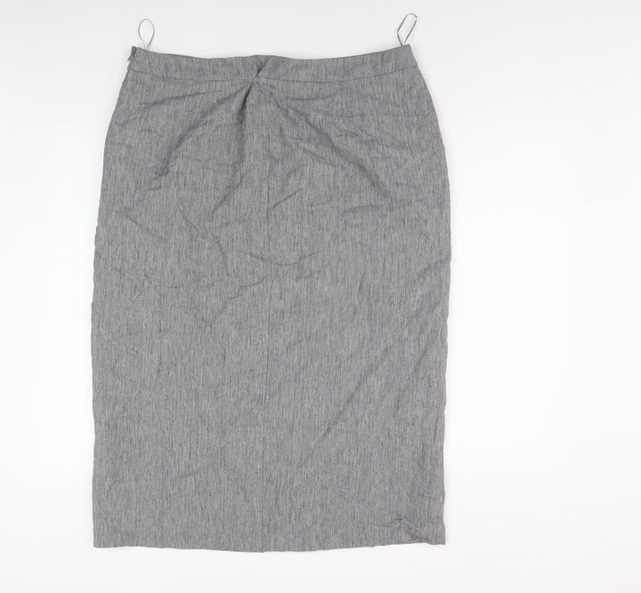 Jaeger Women's Grey Pencil Skirt Size 18 - Business Wear
