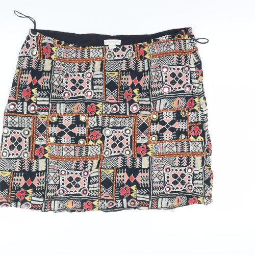 Monsoon Women's Multicoloured Geometric Skirt Size 18