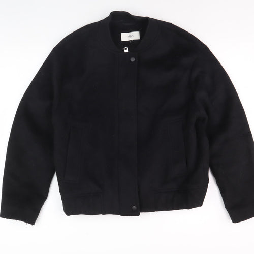 Marks and Spencer Men's Black Wool Blend Jacket S