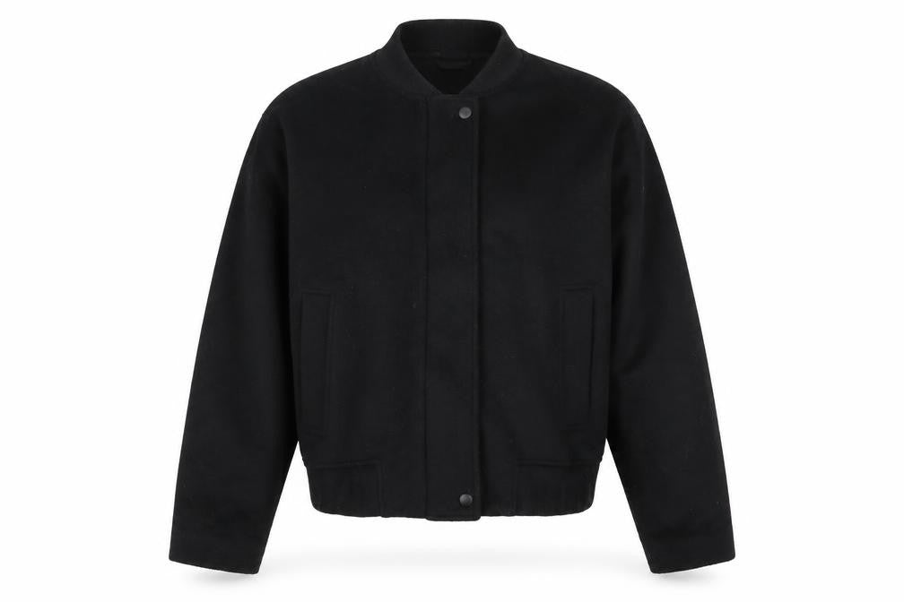 Front view of Marks & Spencer Men's Black Wool Blend Jacket S