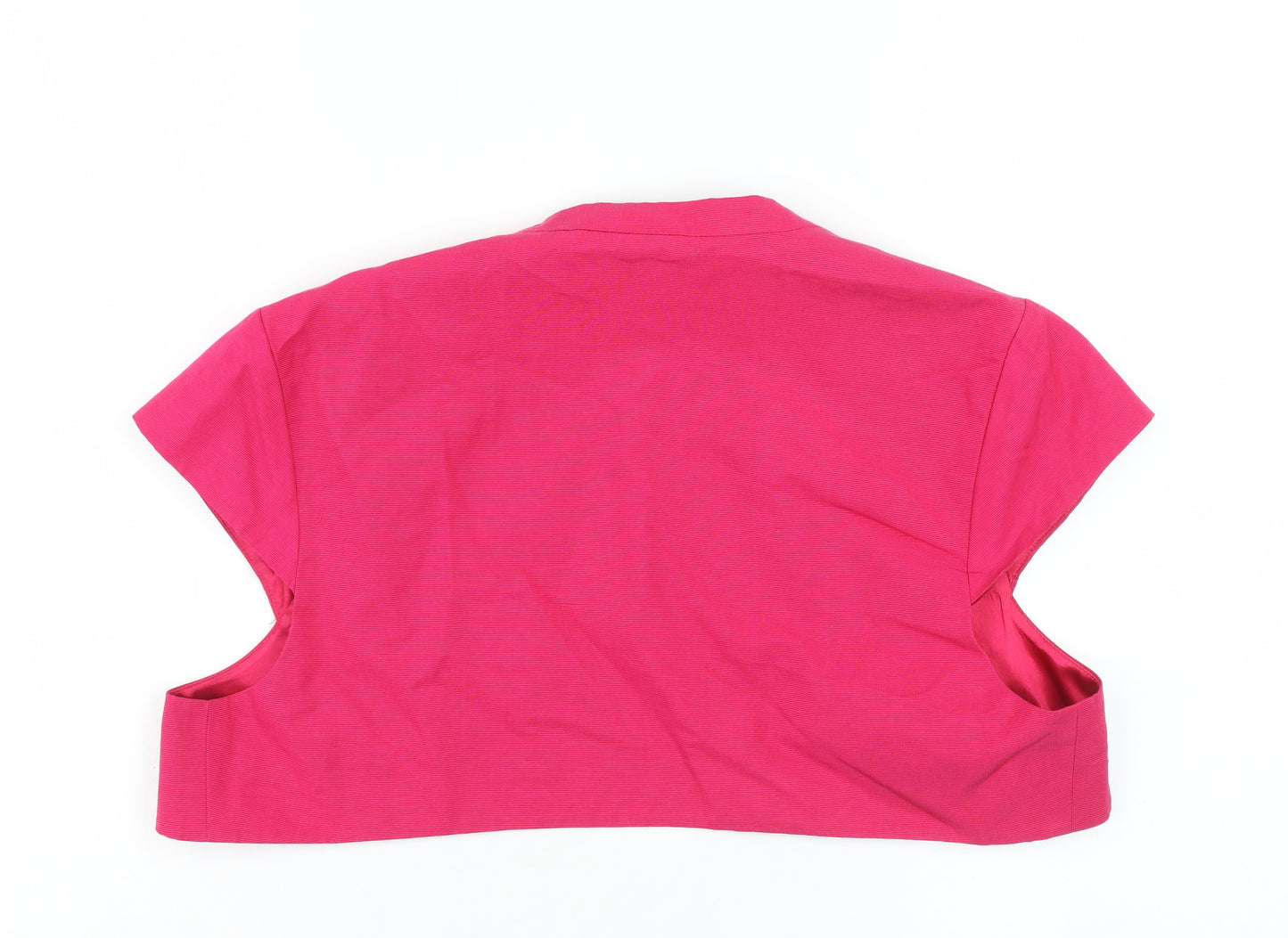 M&Co Boutique Women's Pink Cropped Waistcoat