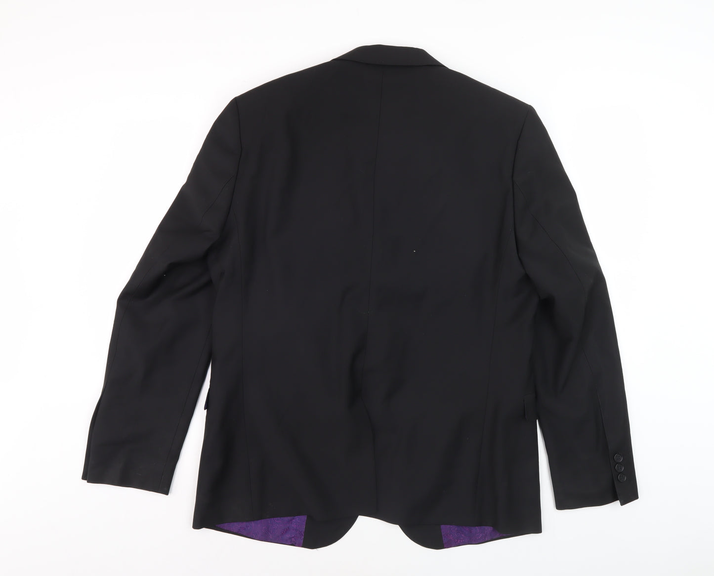 Jimmy Bee Men's Black Slim Fit Blazer Jacket 42S