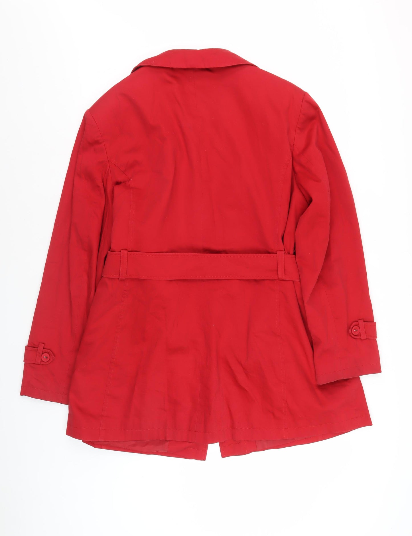 Style by EWM Women's Red Trench Coat Size 20