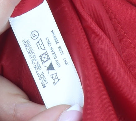 Style by EWM Women's Red Trench Coat Size 20