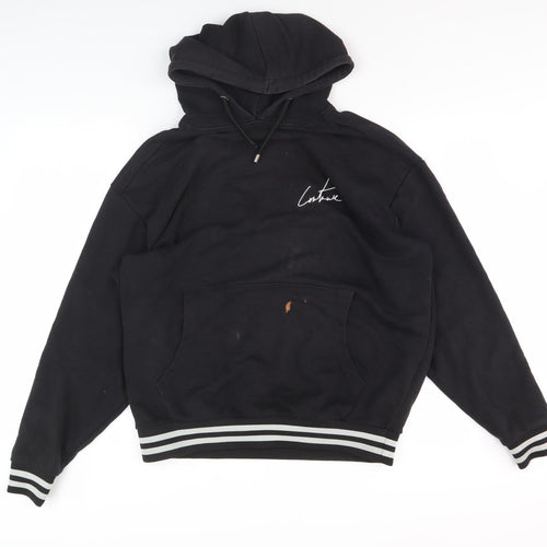 The Couture Club Men's Black Graphic Print Hoodie M