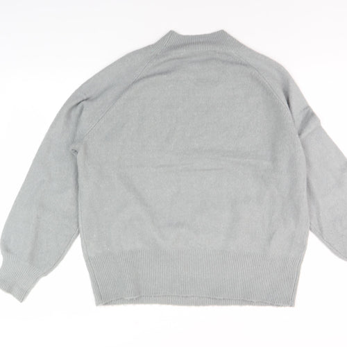 Amara Reya Women's Grey Mock Neck Jumper Size M