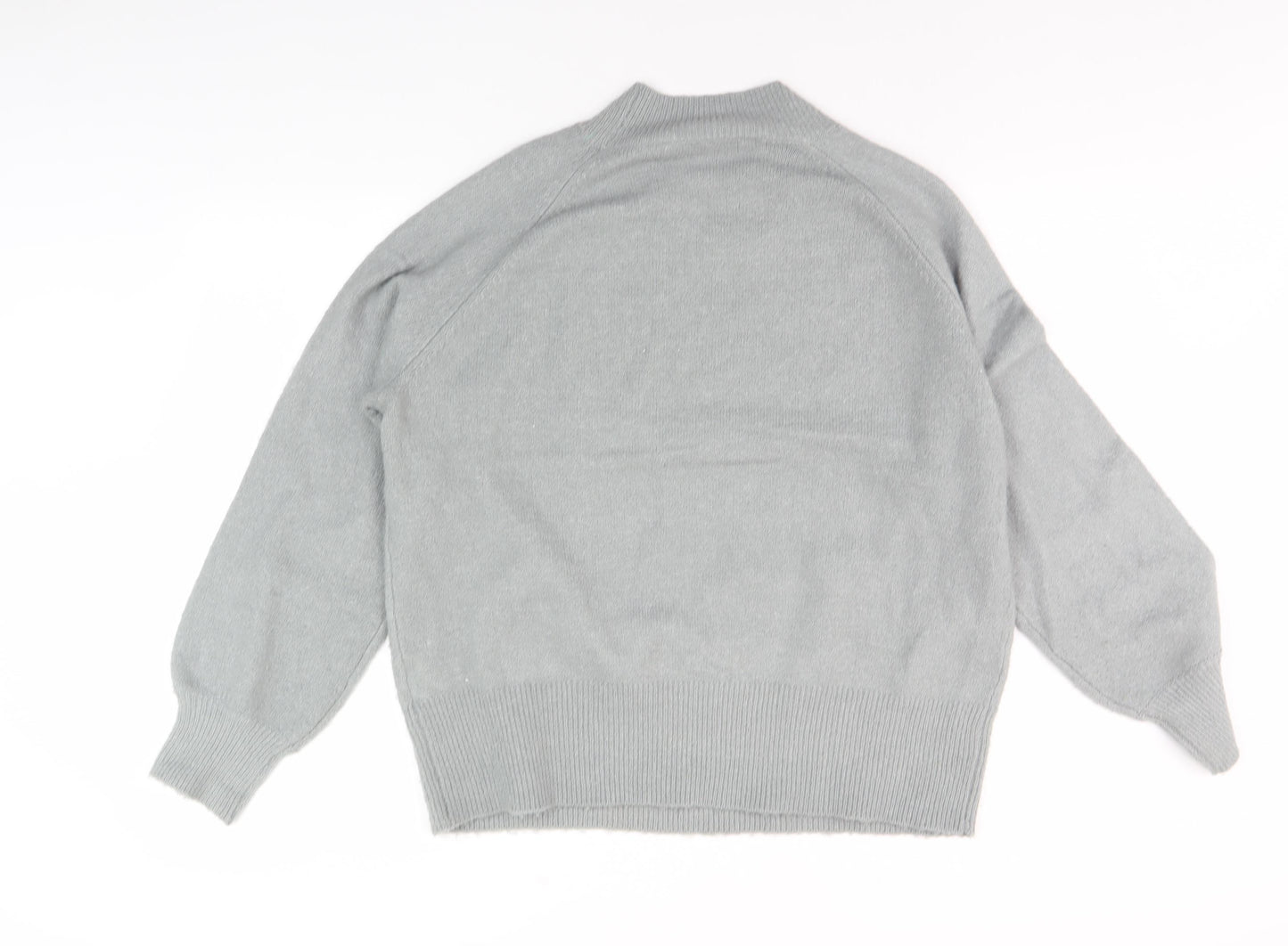 Amara Reya Women's Grey Mock Neck Jumper Size M
