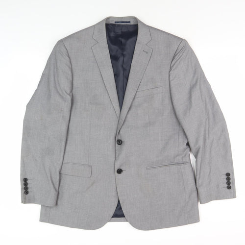 Tailor & Cutter Men's Grey Blazer - 40S Regular Fit