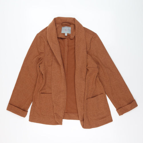 Dorothy Perkins Women's Brown Blazer Size 12 Casual