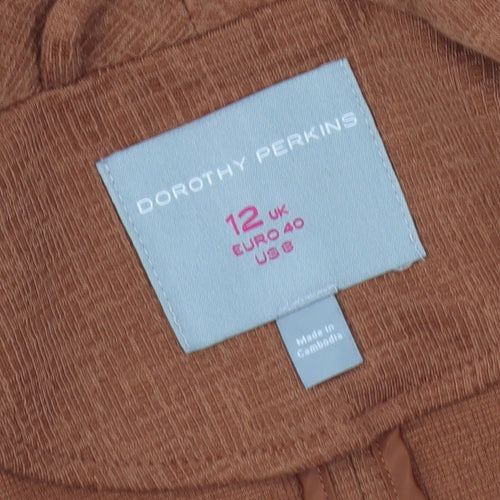 Dorothy Perkins Women's Brown Blazer Size 12 Casual