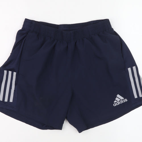 Adidas Boys Blue Athletic Running Shorts M
