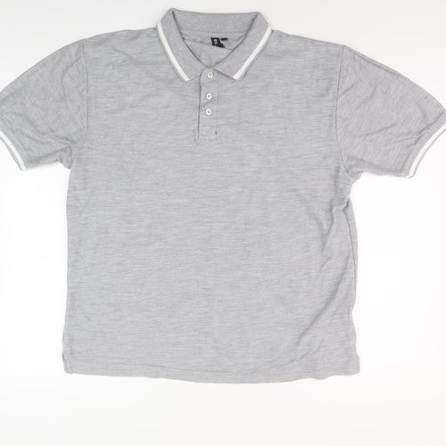 River Road Men's Grey 2XL Polo Shirt