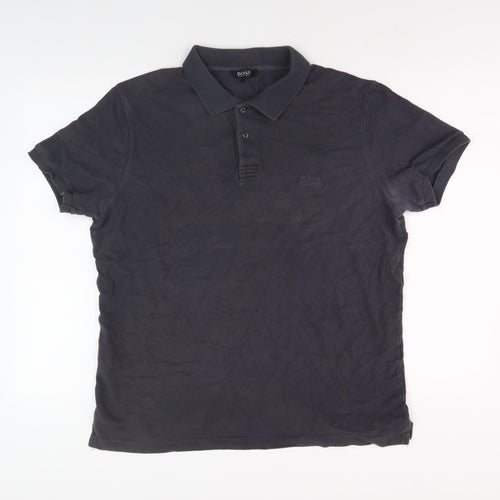 Hugo Boss Men's Black XL Polo Shirt Short Sleeve