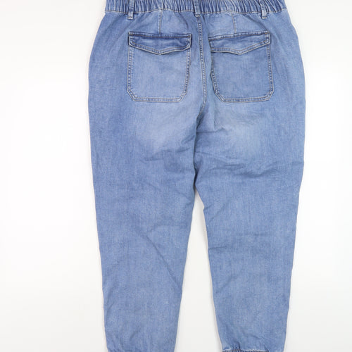 Marks and Spencer Women's Blue Tapered Jeans Size 18