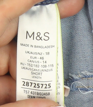 Marks and Spencer Women's Blue Tapered Jeans Size 18