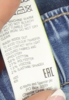 Marks and Spencer Women's Blue Tapered Jeans Size 18