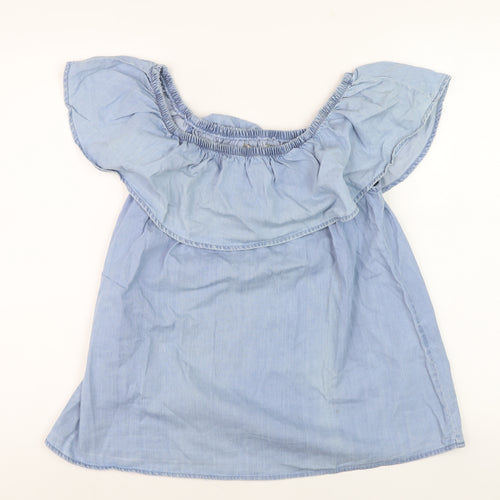 Vero Moda Women's Blue Off-Shoulder Blouse, M, Summer Chambray