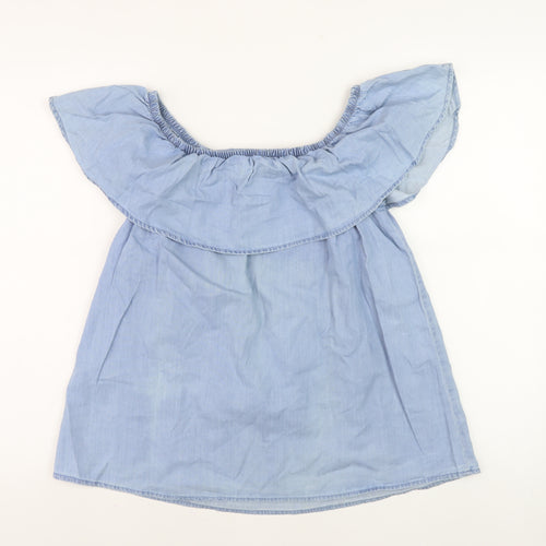 Vero Moda Women's Blue Off-Shoulder Blouse, M, Summer Chambray