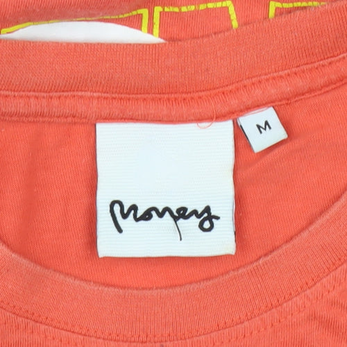 Money Men's Red Graphic T-Shirt, Medium, Summer Style