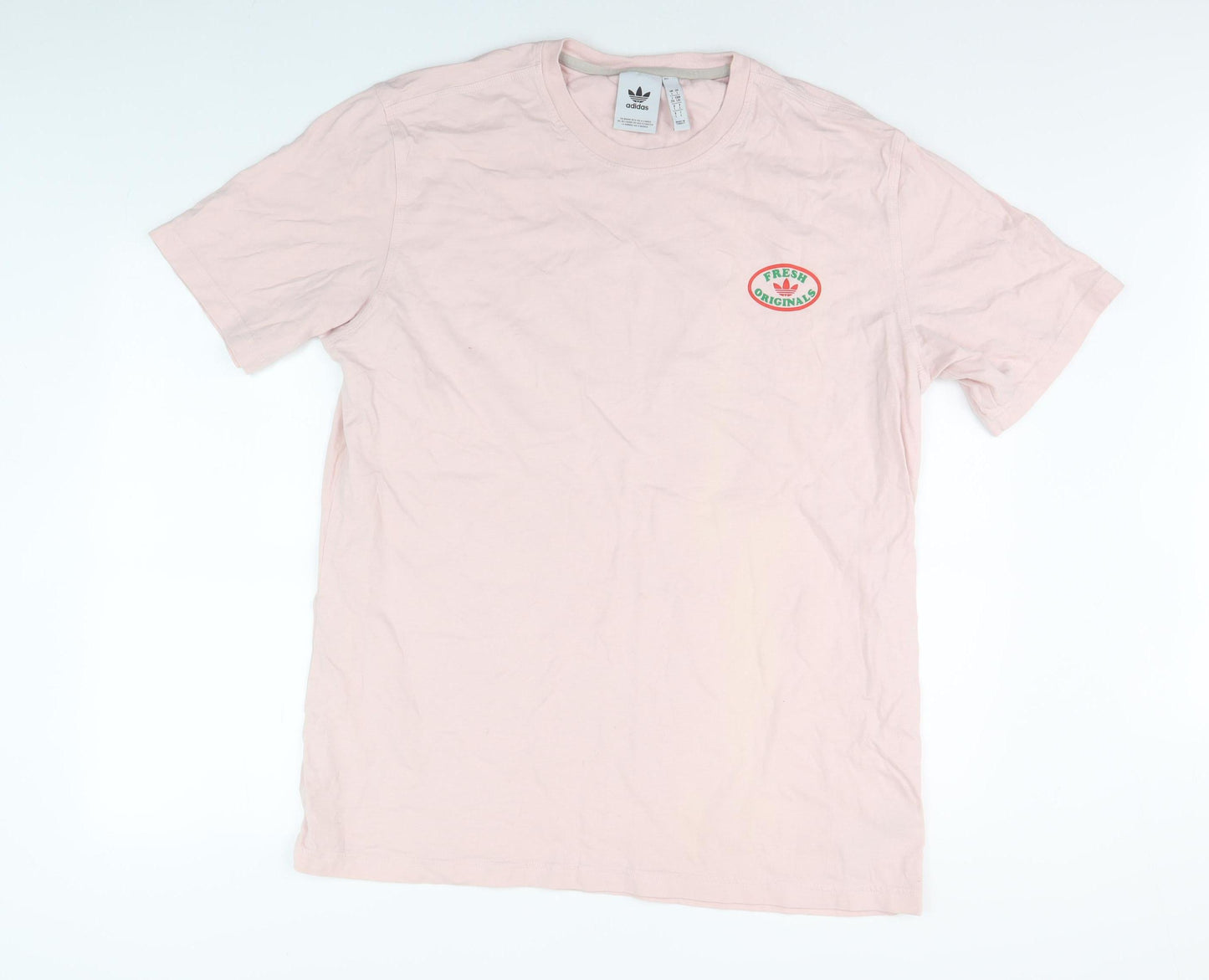 Adidas Unisex Pink Fruit Club T-Shirt L