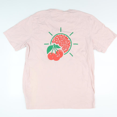 Adidas Unisex Pink Fruit Club T-Shirt L